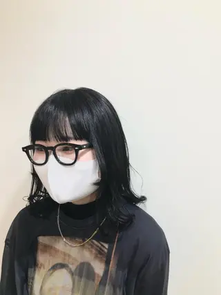 ミディアム カラー レイヤー/パーマ TAKUYAのヘアスタイル