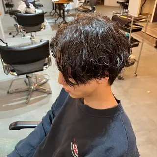 ショート ツイスパ/シャドウ 新井のヘアスタイル