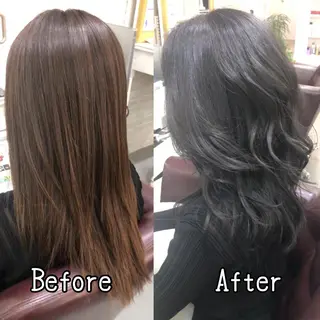 セミロング カラー Soleria 田中慎一のヘアスタイル