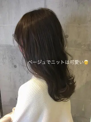 ミディアム カラー 田室 和幸 河原町のヘアスタイル