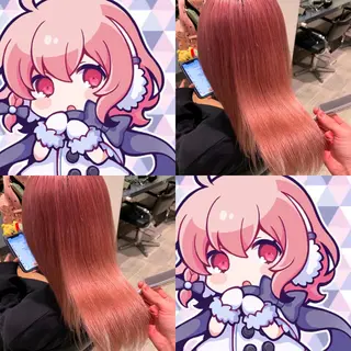 ミディアム ❄ブリーチカラー❄ 佐原昌樹のヘアスタイル