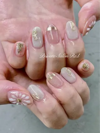 ネイル モチの良さ◉ フィルインネイル♡のネイルデザイン