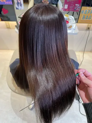 ロング 髪質改善・縮毛矯正 濱　泰賀のヘアスタイル