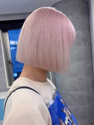 ショート カラー 艶髪ハイトーンカラー kana♡のヘアスタイル