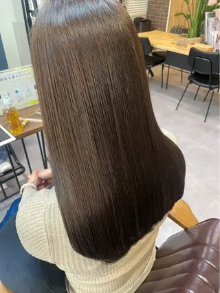 ロング カラー ✨髪質改善カラー✨ ストレート☔脇田のヘアスタイル