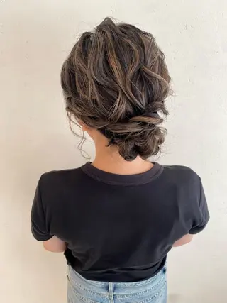 ミディアム ヘアアレンジ yua モデル募集のマツエク・マツパデザイン