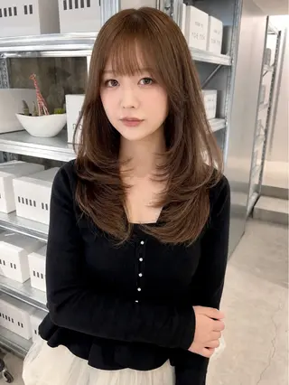 ロング カラー nanase / レイヤーカットのヘアスタイル