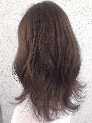 セミロング カラー パーマ ヘアアレンジ ✨ハイクオリティ✨ 山本香也のヘアスタイル