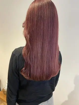 ロング カラー coco♡ 韓国hairのヘアスタイル
