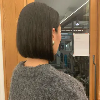 ショート 艶髪color💎髪 質改善ストレート大吉のヘアスタイル