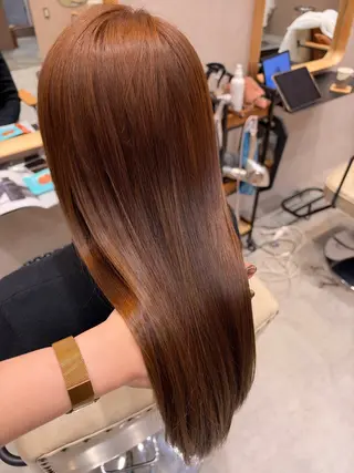 ロング 🧡ボブ/うる艶カラ ー🩵　さくら🌸のヘアスタイル
