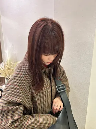 セミロング 韓国レイヤー✂︎ yuka♥️のヘアスタイル