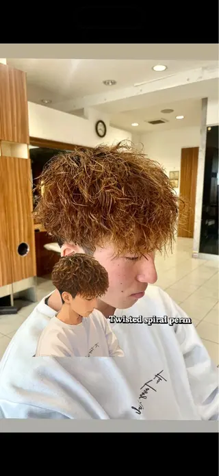 ショート パーマ メンズ 【メンズ特化美容師 】👑Yoshiyaのヘアスタイル