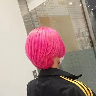 ショート カラー ウルフカット/デザイ ンカラー/あらげのヘアスタイル