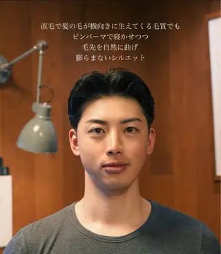 パーマ メンズ メンズショート タチカワユウキのヘアスタイル