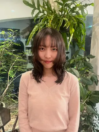 セミロング 高原 優のヘアスタイル