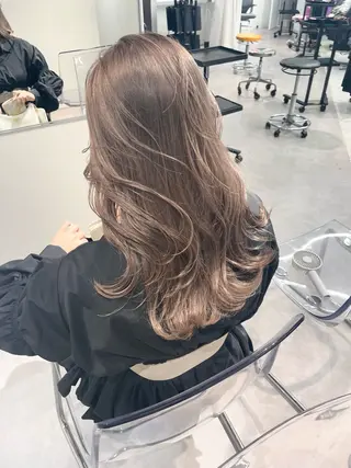 ロング カラー 韓国ハッシュカット/ 新宿/髪質改善/岡崎のヘアスタイル
