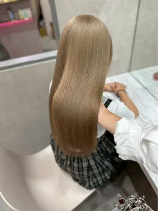 セミロング カラー ヘアアレンジ 【博多髪質改善】 吉村 清志のヘアスタイル