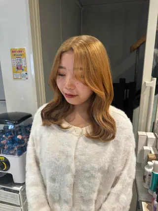 ミディアム カラー 🧸艶髪ハイトーン 🍪chan🍯のヘアスタイル