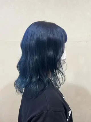 セミロング カラー 佐藤 瑚碧のヘアスタイル