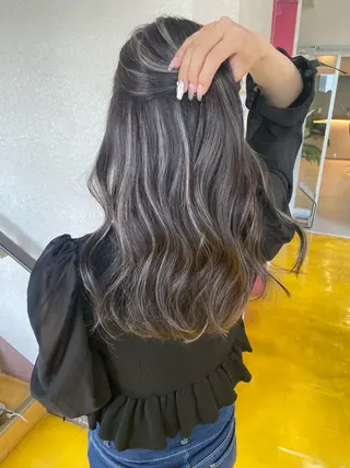 セミロング 小嶋 司のヘアスタイル