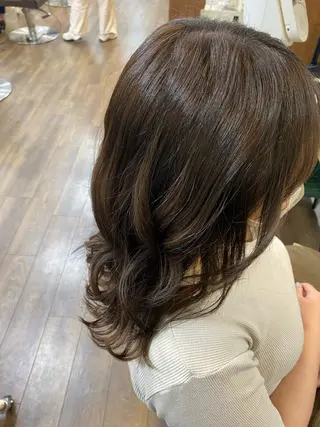 セミロング ヘアアレンジ 徳永　髪質改善 カラー🪄💫のヘアスタイル