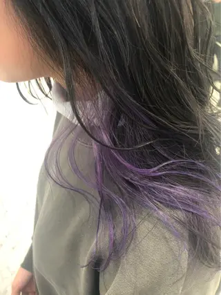 ロング カラー Oopsレイヤー 加藤澄都のヘアスタイル