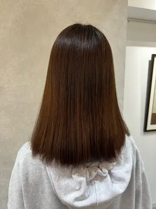 セミロング ogura hitomiのヘアスタイル