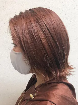 カラー ボブ/艶カラー ✨SUKURI 玉造のヘアスタイル