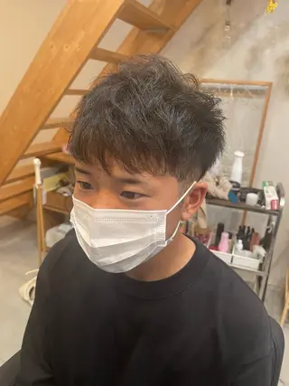 ショート パーマ メンズ nowhere ノーウェアのヘアスタイル
