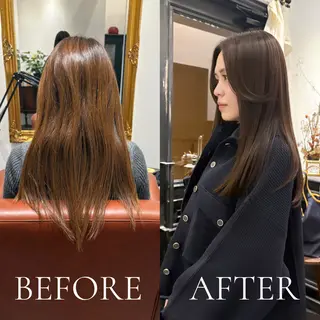 ミディアム カラー 村上|髪質改善 プロデュースのヘアスタイル