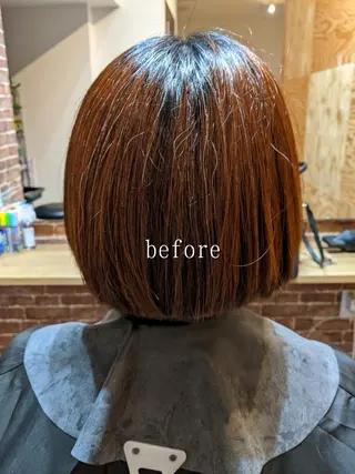 ショート 美髪矯正 キョウスケのヘアスタイル