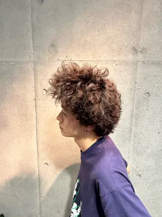 パーマ guzzle原宿 佐野将貴のヘアスタイル