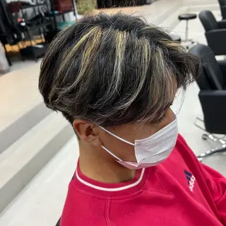 カラー メンズ メンズパーマ特化 荻田知也のヘアスタイル