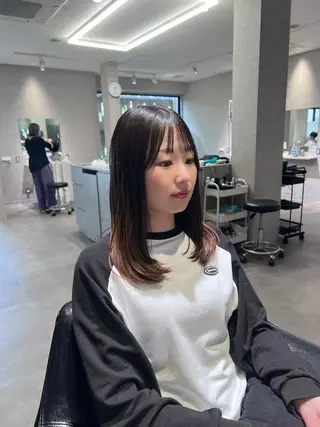 セミロング SOL🐈⬛ しゅのんのヘアスタイル