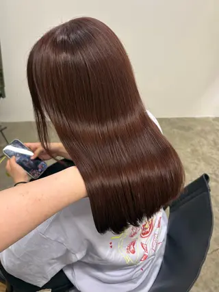 ミディアム 髪質改善/ストレート /ヘアセット｜結衣のヘアスタイル