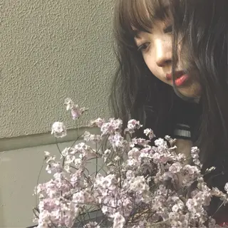 ロング 黒田瀬奈/ボブ まろやかベージュのヘアスタイル