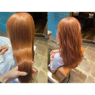 カラー 🩵盛れる顔周り/ 艶カラーemi🩵のヘアスタイル