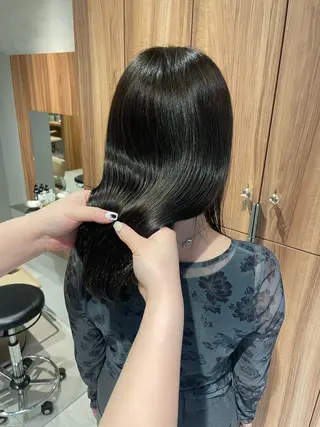 セミロング ショート⌇艶カラー ⌇ RIN🌙のヘアスタイル