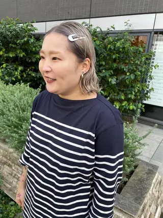 セミロング カラー パーマ ヘアアレンジ メンズ キッズ ネイル マツエク・マツパ tatsumi/ボブ ウルフ/レイヤーのヘアスタイル