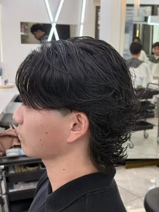 ミディアム パーマ メンズ 🇺🇸メンズ特化/ 四辻 凱斗🇺🇸のヘアスタイル