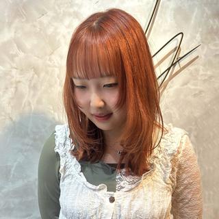 ミディアム カラー エクステ・レイヤー・ デザイン/yuunaのヘアスタイル