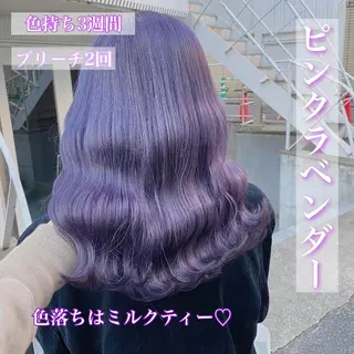 セミロング カラー ヘアアレンジ メンズ キッズ ブリーチの髪様 MASATOのヘアスタイル