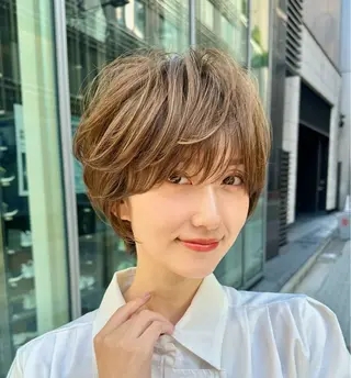 ショート カラー お悩み解決ショート/ 似合わせカット/といのヘアスタイル