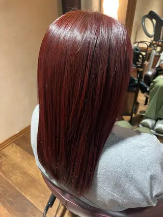 セミロング カラー terra🌈大久保 睦美のヘアスタイル