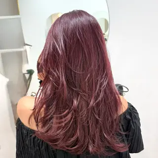 ミディアム ブリーチなしダブル カラー/レイヤー太我のヘアスタイル