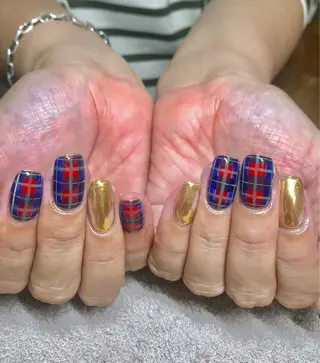 ミディアム カラー パーマ ヘアアレンジ メンズ キッズ ネイル マツエク・マツパ el. by Aoのネイルデザイン