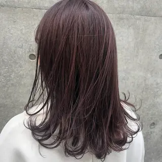 セミロング やまさきえりこ ニュアンスパーマのヘアスタイル