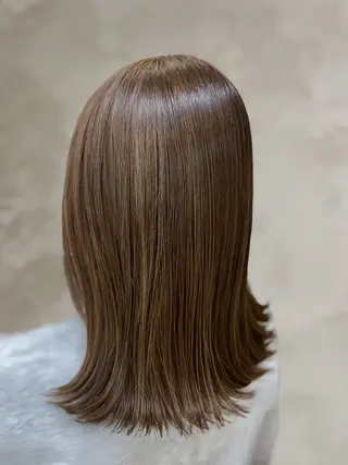 セミロング カラー 似合わせカットカラー 🌿つじおかるみのヘアスタイル