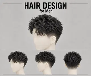 メンズ メンズパーマ 本田 有里のヘアスタイル